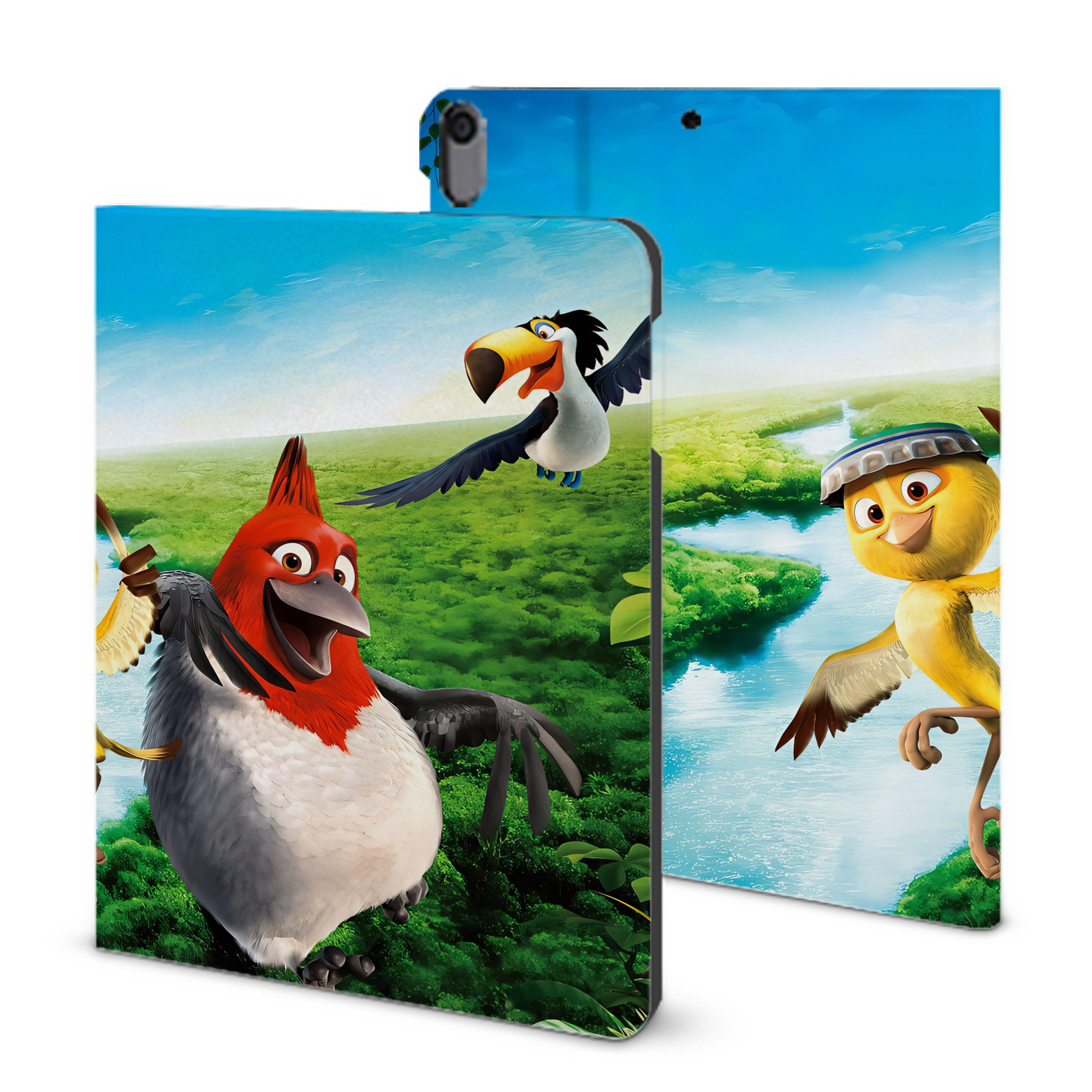 （画像用） Angry Birds アングリーバード IPad ケース ブック型 PUレザー TPU 耐衝撃 軽量 薄型 ペン収納なし 全面保護 IPad 各モデル対応